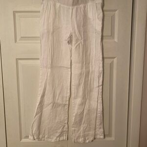 White Linen Pants